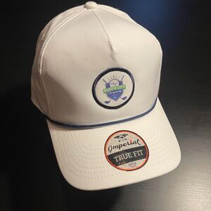 Queen City Championship Golf Hat – White – Imperial Brand – One Size Fits All